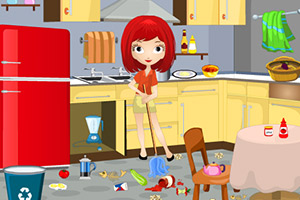 《清扫厨房》游戏画面1