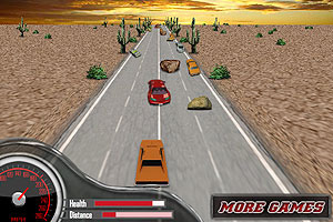 《3D肌肉赛车手无敌版》游戏画面1