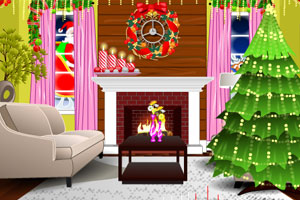 《家庭圣诞布置》游戏画面1