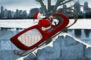 圣诞老人雪橇车