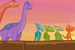《恐龙跳水学数字》游戏画面1