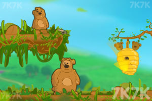 《小熊父子偷蜂蜜》游戏画面3