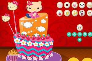 《美味的凯蒂猫蛋糕》游戏画面1