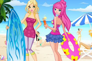 《夏日海滩时尚装扮》游戏画面1