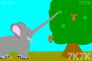 《大象摘苹果》游戏画面1