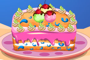 《自制冰淇淋蛋糕》游戏画面1