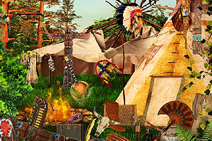 《印第安部落探索》游戏画面1