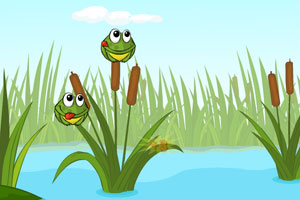 《跳跃青蛙吃蚊子》游戏画面1