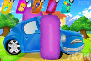 《孩子们洗车》游戏画面2