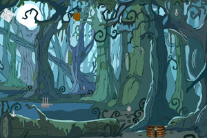 《月下森林逃脱》游戏画面1