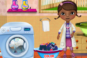 《玩具小医生洗衣服》游戏画面1