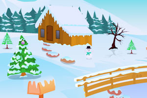 《圣诞老人逃离雪天》游戏画面1