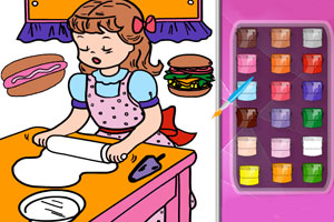 《厨房里的小姑娘》游戏画面1