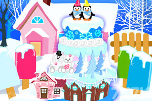 《冬季主题蛋糕》游戏画面1