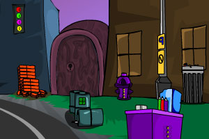 《逃离紫色小镇》游戏画面1