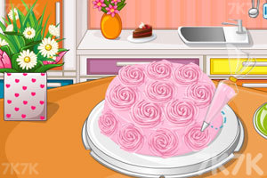 《漂亮的花朵蛋糕》游戏画面2