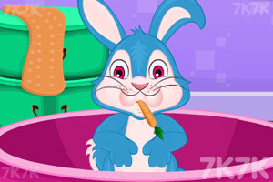 《小兔子爱洗澡》游戏画面1