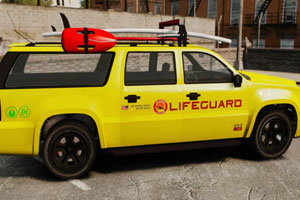《救生员卡车拼图》游戏画面1