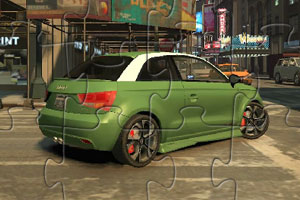 《奥迪A1汽车拼图》游戏画面1