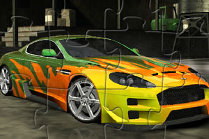 《阿斯顿马丁DB9汽车拼图》游戏画面1