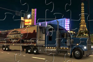 《美国超级卡车拼图》游戏画面1