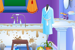 《清理脏兮兮的浴室》游戏画面1