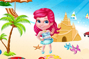 《索菲亚公主在沙滩》游戏画面1