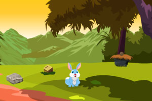 《饥饿的小兔子逃脱》游戏画面1