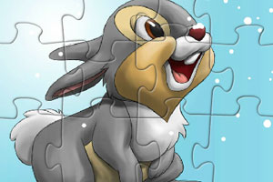 《可爱小兔子拼图》游戏画面1