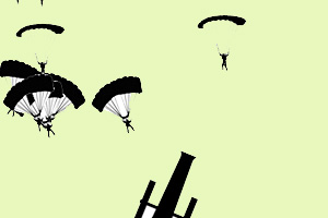 《射击降落伞》游戏画面1