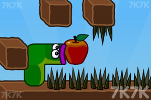 《爱吃的苹果虫选关版》游戏画面1