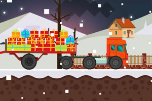 《圣诞礼物派送车》游戏画面1