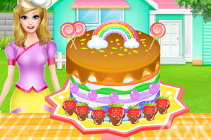 《彩虹蛋糕的制作》游戏画面1