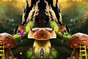 《逃离奇异蘑菇房子》游戏画面1
