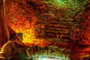 《森林神秘洞穴逃脱》游戏画面1