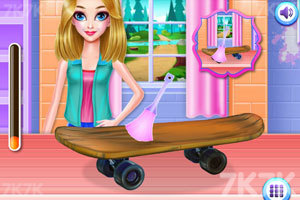 《滑板女孩装扮》游戏画面2