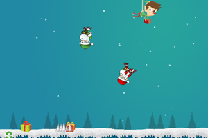 《跳跃的圣诞老爷爷》游戏画面1