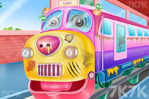 《火车清洁和修理》游戏画面2