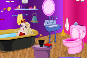 《苹果女孩装饰浴室》游戏画面1