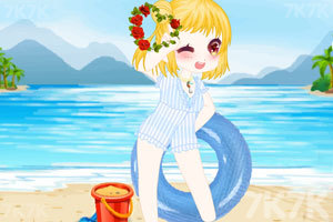 《超可爱的海边女生》游戏画面3