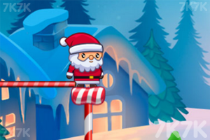 《圣诞老人搭桥回家》游戏画面1