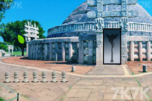 《寺庙中寻钥匙》游戏画面1