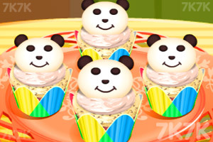 《制作小熊猫蛋糕杯》游戏画面1