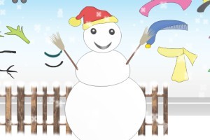 《冬季雪人换装》游戏画面2