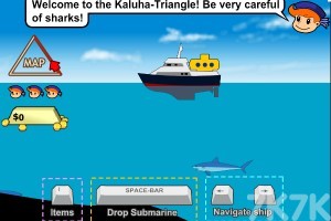 《潜艇挖宝H5》游戏画面1