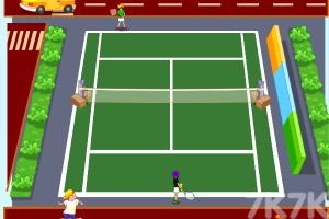 《双人网球高手H5》游戏画面1