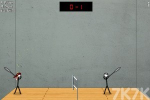 《火柴人打羽毛球2H5》游戏画面1