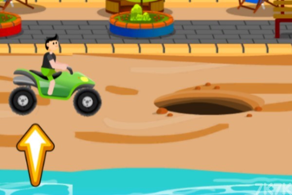 《沙滩车障碍赛》游戏画面3