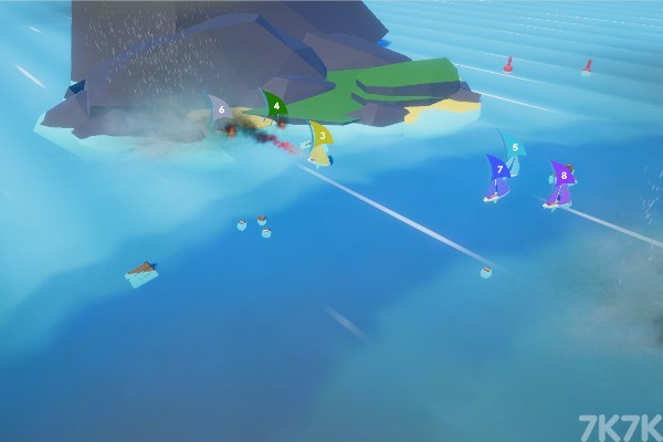 《风吹帆船比赛》游戏画面2