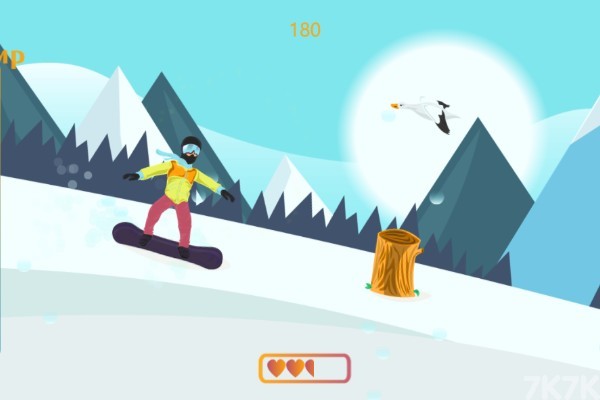 《雪山滑雪板》游戏画面2